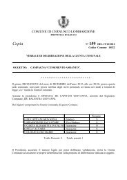 Delibera Giunta Comunale - Comune di Cernusco Lombardone