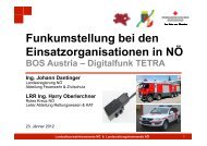 Funkumstellung RK FF NÖ - 2012 - Tetron