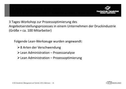 Download Vortrag zum Lean Management - Die Wirtschaft im ...