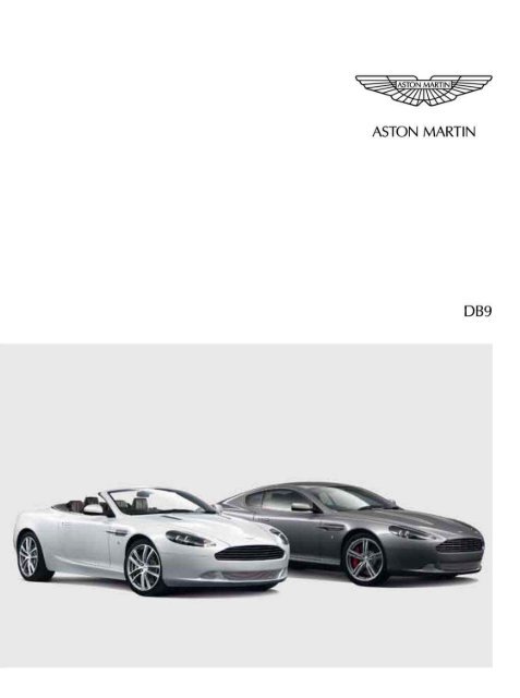 V12 Coupé Aston Martin DB9 Boxed brochure Set 2003-2005 