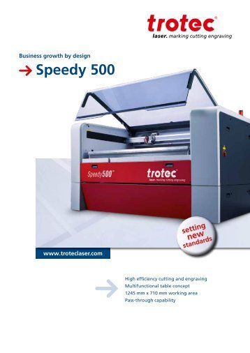 Trotec Speedy 100 Manual - Speedy 25