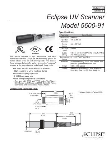 Eclipse UV Scanner Model 5600-91 - Power Equipment Company