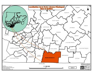 Annexe cartographique - MRC BROME-MISSISQUOI