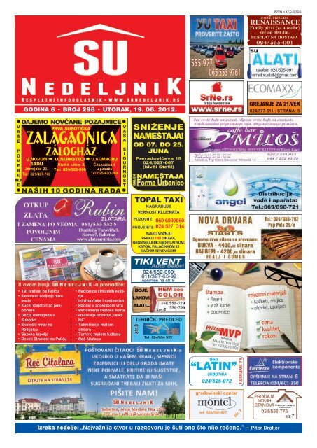 Izreka nedelje: âNajvaÅ¾nija stvar u razgovoru je Äuti ... - Su Nedeljnik