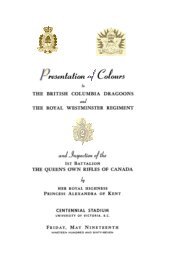 brochure - The Royal Westminster Regiment