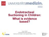 Endotracheal suctioning in children