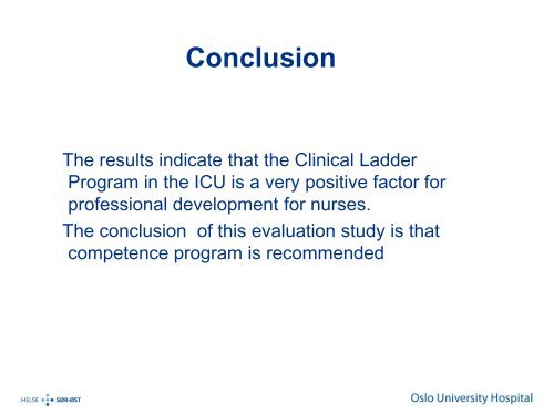 Evaluation of clinical ladder in postoperative and critical care units