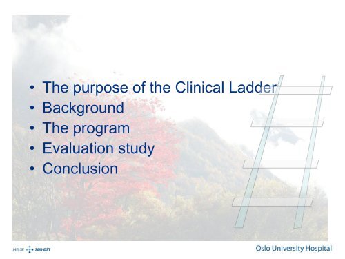 Evaluation of clinical ladder in postoperative and critical care units