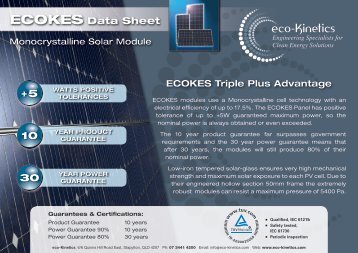 ECOKES Triple Plus Advantage - eco-Kinetics