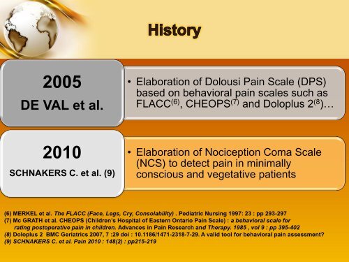 Further assessment of a behavioural pain scale or Dolousi Pain ...