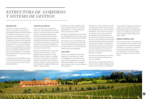 REPORTE DE SOSTENIBILIDAD - Via Wines