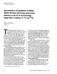 Demonstration of Coincidence Summing Effects Observed with N