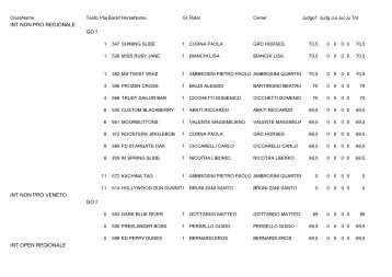 IV Tappa campionato LR - Lombardia Reining