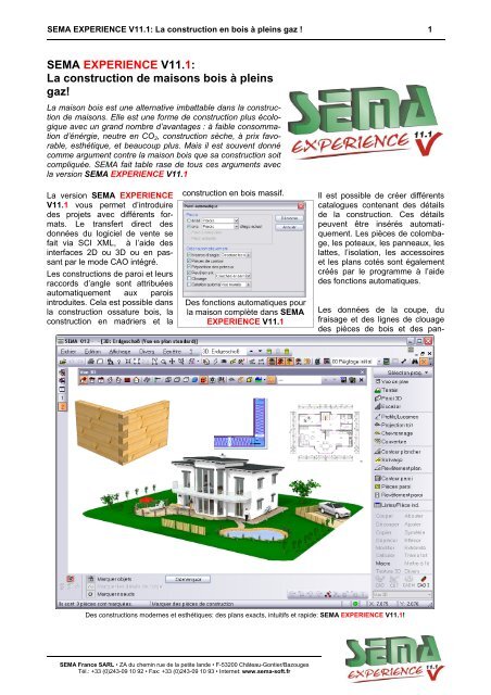 SEMA EXPERIENCE V11.1: La construction de maisons bois Ã  ...