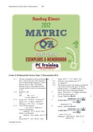 Mathematical Literacy Grade 12
