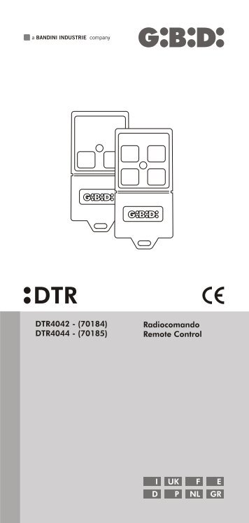 Zender Dip Switch, 4 kanalen - GiBiDi