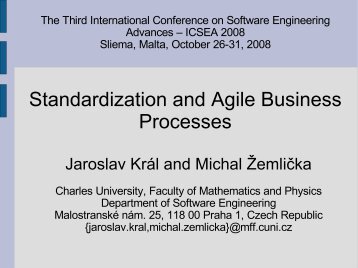 Standardization and Agile Business Processes - KSI