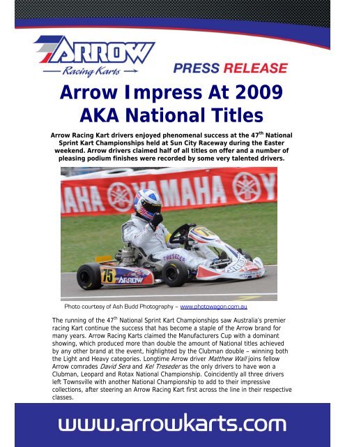 info - Arrow Karts