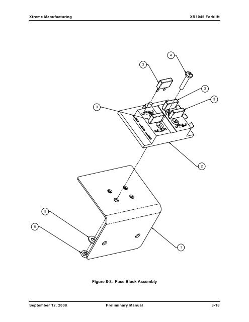 Xtreme Tier III Forklift XR1045 Electrical System