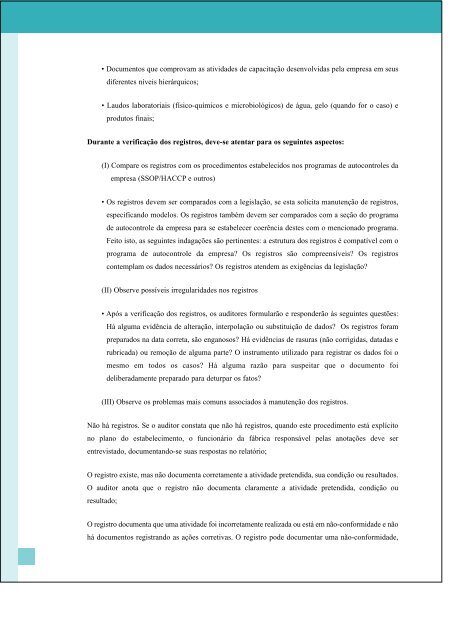 auditoria - Inocuidade de Alimentos