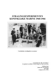 Stralingsexperimenten Koninklijke Marine 1960-1966 - Laka.org