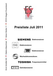 Nettopreisliste TOSHIBA-Frequenzumrichter, Serie