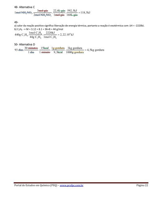 TERMOQUÃMICA (introduÃ§Ã£o) - Portal de Estudos em QuÃ­mica