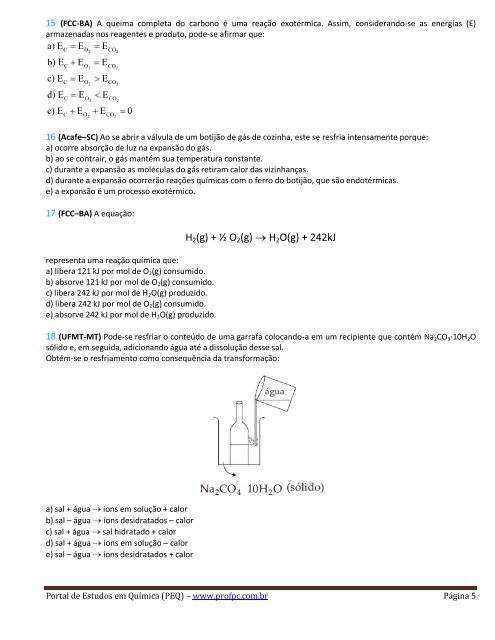 TERMOQUÃMICA (introduÃ§Ã£o) - Portal de Estudos em QuÃ­mica