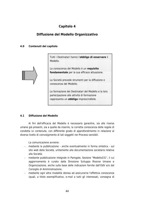 Modello di Organizzazione, Gestione e Controllo e Codice etico - Pam