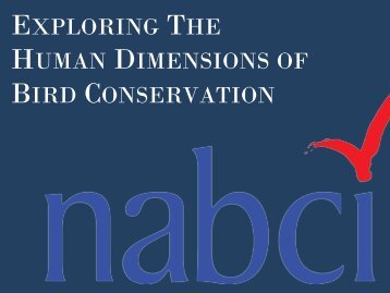 Allison Vogt, NABCI Human Dimensions Workshop - Association of ...