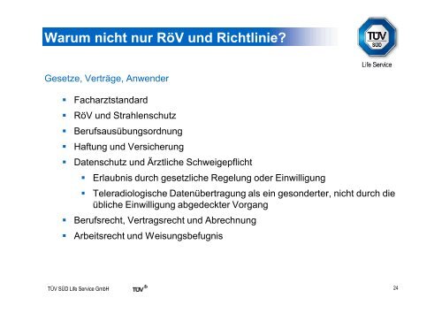 Rechtliche Grundlagen der Teleradiologie