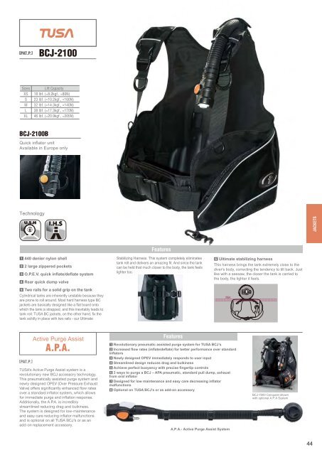 2009 TUSA PRODUCT CATALOG - Dive-King-Pro