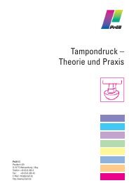 Tampondruck â Theorie und Praxis - PrÃ¶ll KG