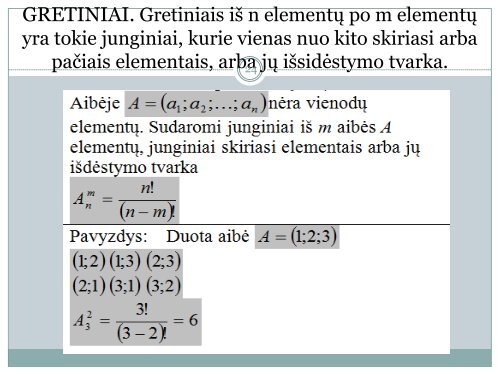 ATSITIKTINIAI ĮVYKIAI JŲ VEIKSMAI