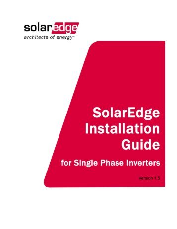 SolarEdge Installation Guide â MAN-01-00001-1.5 - Solco Solar ...