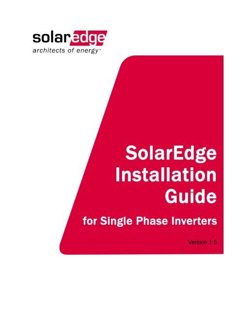 SolarEdge Installation Guide â€“ MAN-01-00001-1.5 - Solco Solar ...
