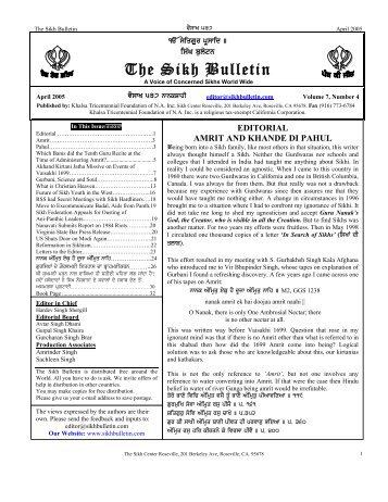 The Sikh Bulletin