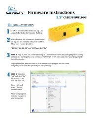 Firmware Instructions - Cavalry