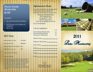 Links Membership Brochure - Nemacolin Woodlands Resort