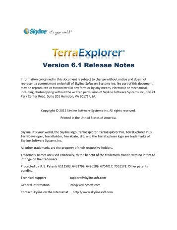 Version 6.1 Release Notes