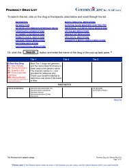 Pharmacy Drug List - ConnectiCare