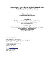 'Major League' in the USA and Beyond - MSU Dept of History