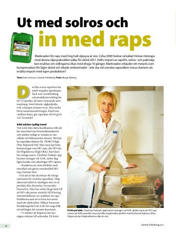 Ut med solros och - Svensk Raps