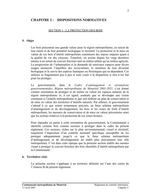 RÃ¨glement de contrÃ´le intÃ©rimaire - CommunautÃ© mÃ©tropolitaine de ...