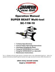 Using the SUPER BEAST as a Spreader - Champion Rescue Tools