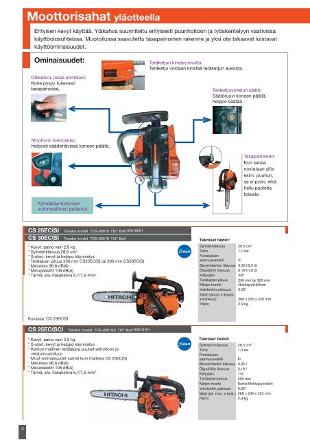 Polttomoottorikoneet 2007-2008 - Hitachi Power Tools Finland Oy