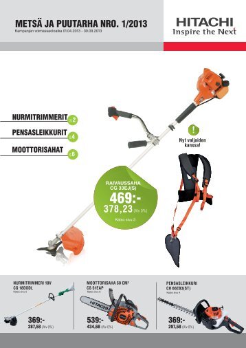 Lataa pdf-tiedosto - Hitachi Power Tools Finland Oy