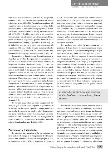 VOLUMEN 31 NÂº 1-2 aÃ±o 2012 - cordobalergia.com