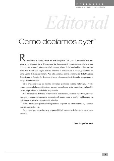 VOLUMEN 31 NÂº 1-2 aÃ±o 2012 - cordobalergia.com