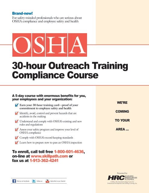 30-hour Outreach Training Compliance Course - SkillPath | Seminars